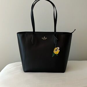 NEW with tags Kate Spade black tote K597 PVC black